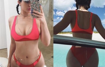 Sensuales Fotos de Kylie Jenner en Bikini disfrutando de la Playa