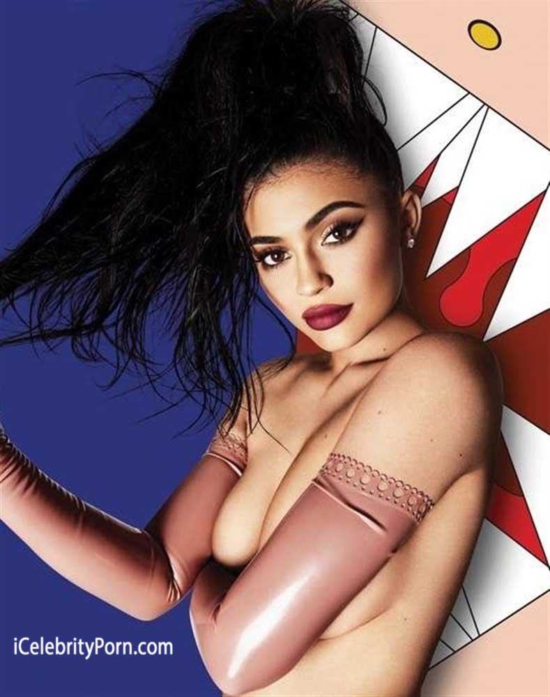 Kylie Jenner xxx - foto desnuda mostrando sus tetas de gitana